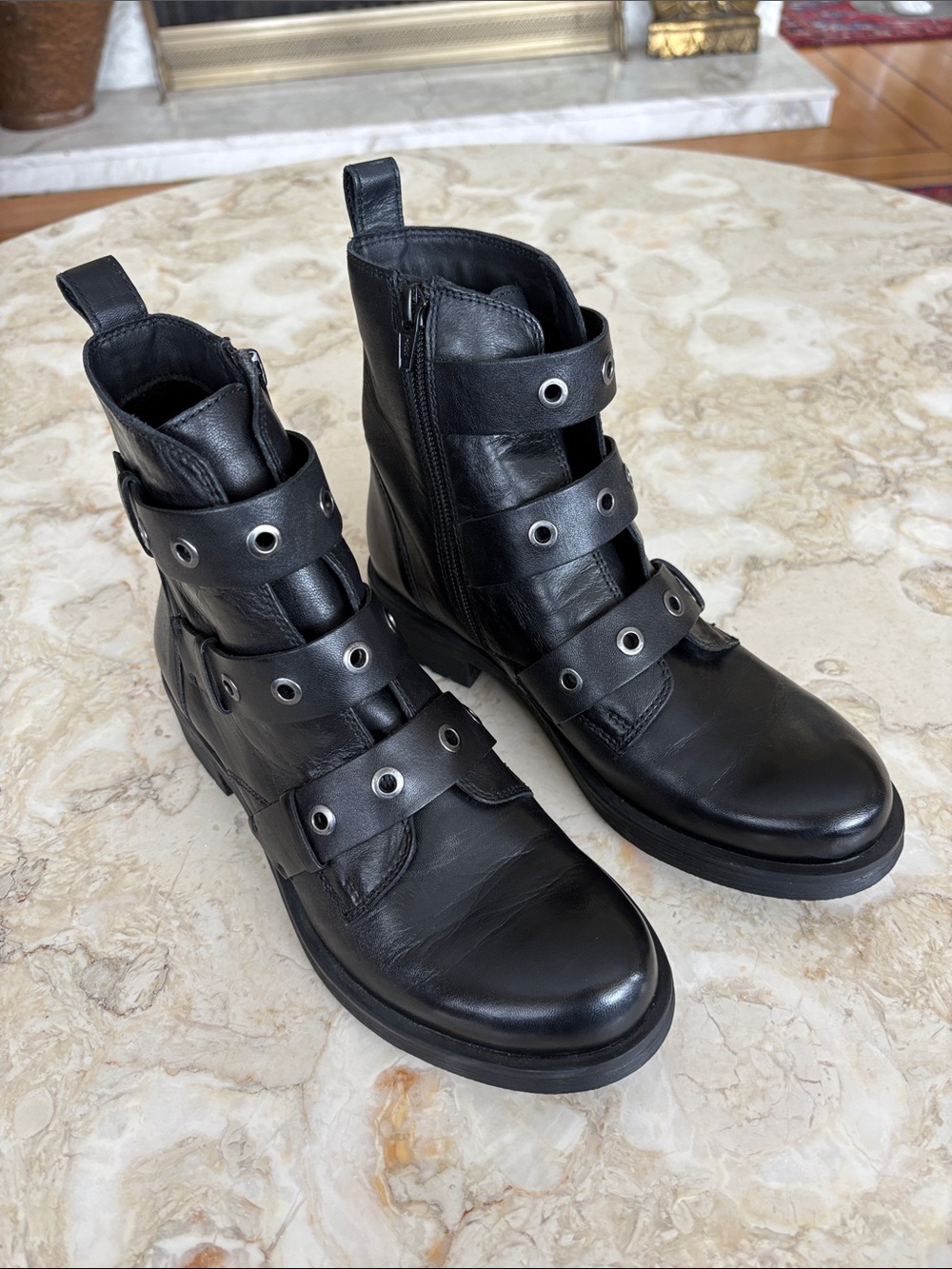 Geox Respira D Rawelle Women's Ankle Boots Black Leather